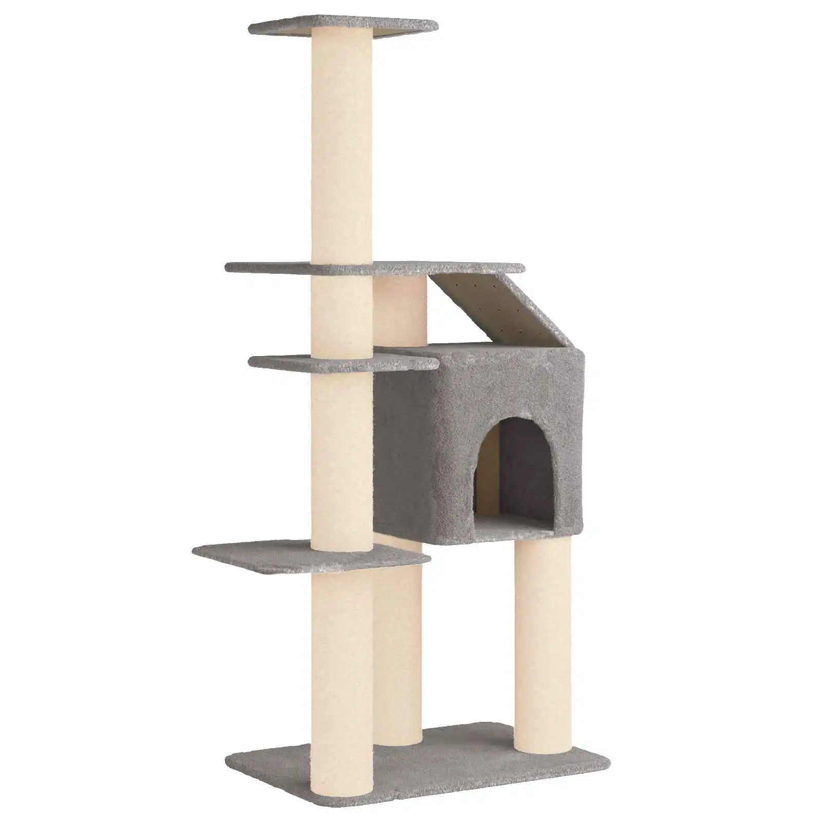vidaXL Árbol para gatos con postes de sisal Torre Gatos Muebles Felinos - 183 cm - VIDAXL - Comparador de precios