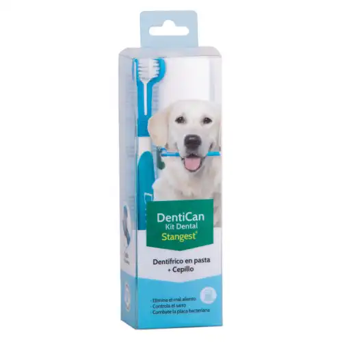 Kit Dental para perros Stanvet Cepillo + pasta