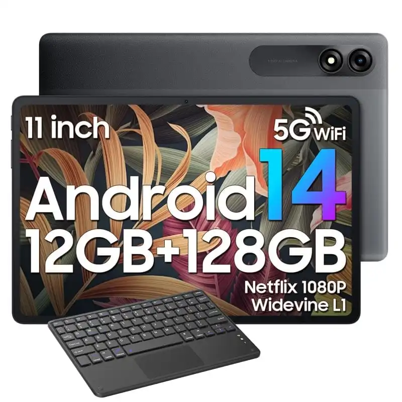Blackview Tab 90 11" IPS HD 4/128GB WiFi Gris + Teclado Bluetooth