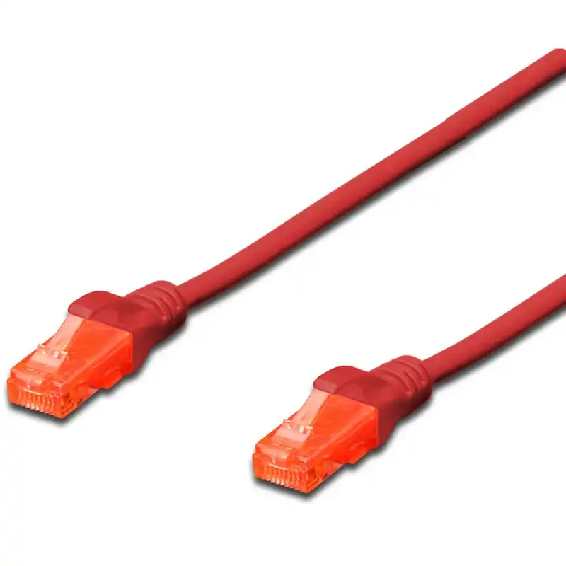 Cable de Red UTP RJ45 Cat 6 1m Rojo