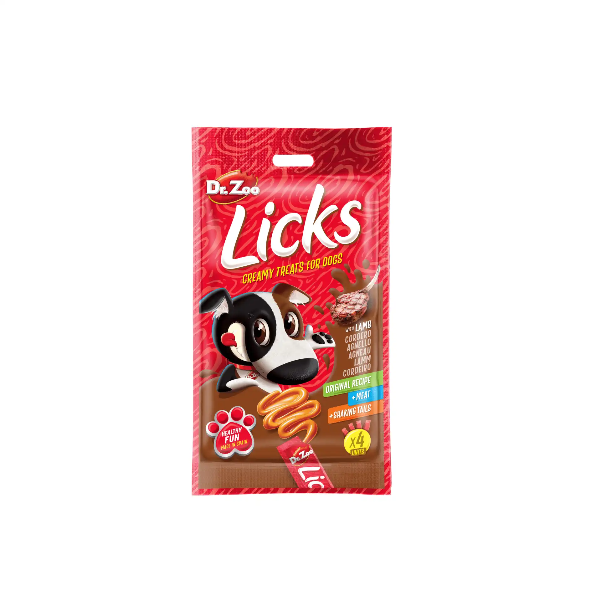 Dr Zoo Licks Snack Líquido De Cordero Para Perros Pack Ahorro 12x4x15 Gr - Dr.Zoo - Comparador de precios