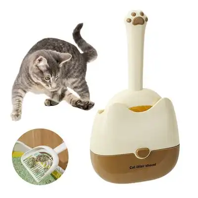FurryFusion Palas multifuncionales para arena de gatos - AMARILLO - Furry Fusion - Comparador de precios