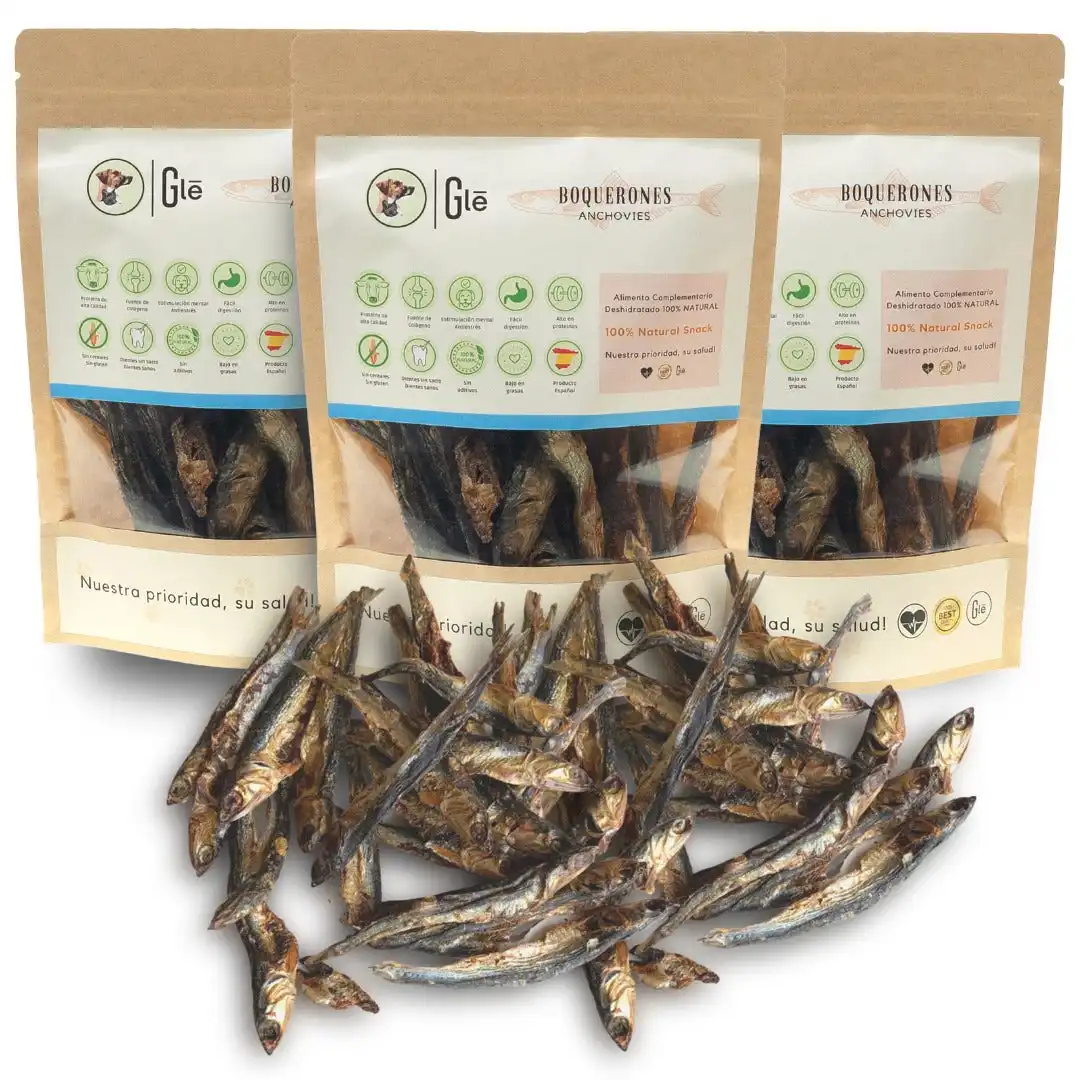 GLE PETS PREMIOS NATURALES, BOQUERONES DESHIDRATADOS PARA PARA PERROS Y GATOS - GLEPETS - Comparador de precios