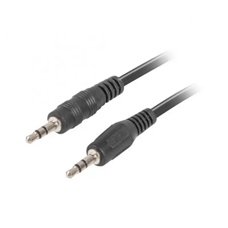 Lanberg Cable Audio MiniJack 3.5mm 3 Pin Macho/Macho 2m Negro