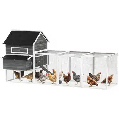 PawHut Gallinero - Gris Oscuro - PawHut - Comparador de precios