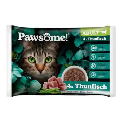 Pawsome Adult Cat 4 x 85 g - Atún - Pawsome - Comparador de precios