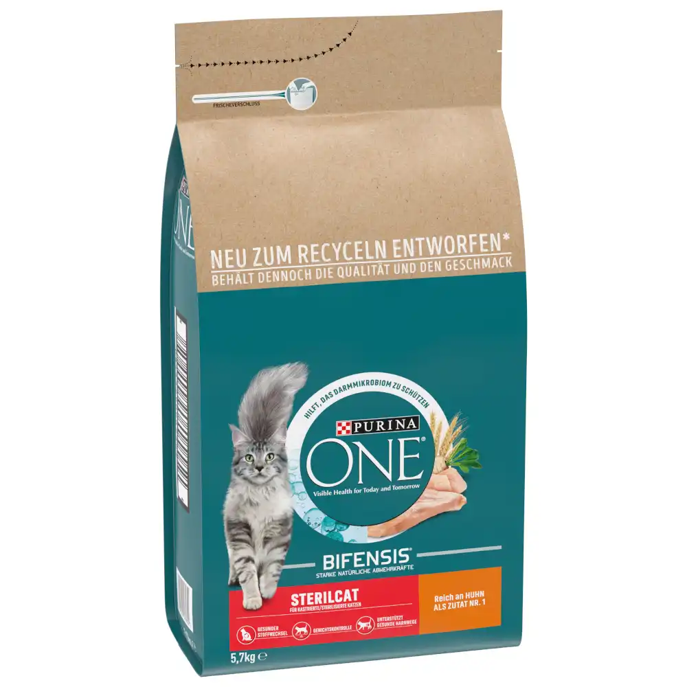 Purina ONE Sterilcat Gatos esterilizados pollo - 5,7 kg