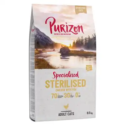 Purizon Adult Sterilised con pollo y pescado para gatos, sin cereales - 6,5 kg - Purizon - Comparador de precios