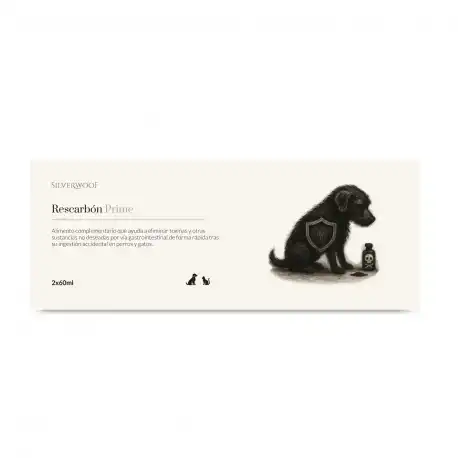 Rescarbon Prime Primeros Auxilios Intoxicaciones y Envenenamiento para Perros y Gatos, 2 x 60 ml - Silverwoof - Comparador de precios