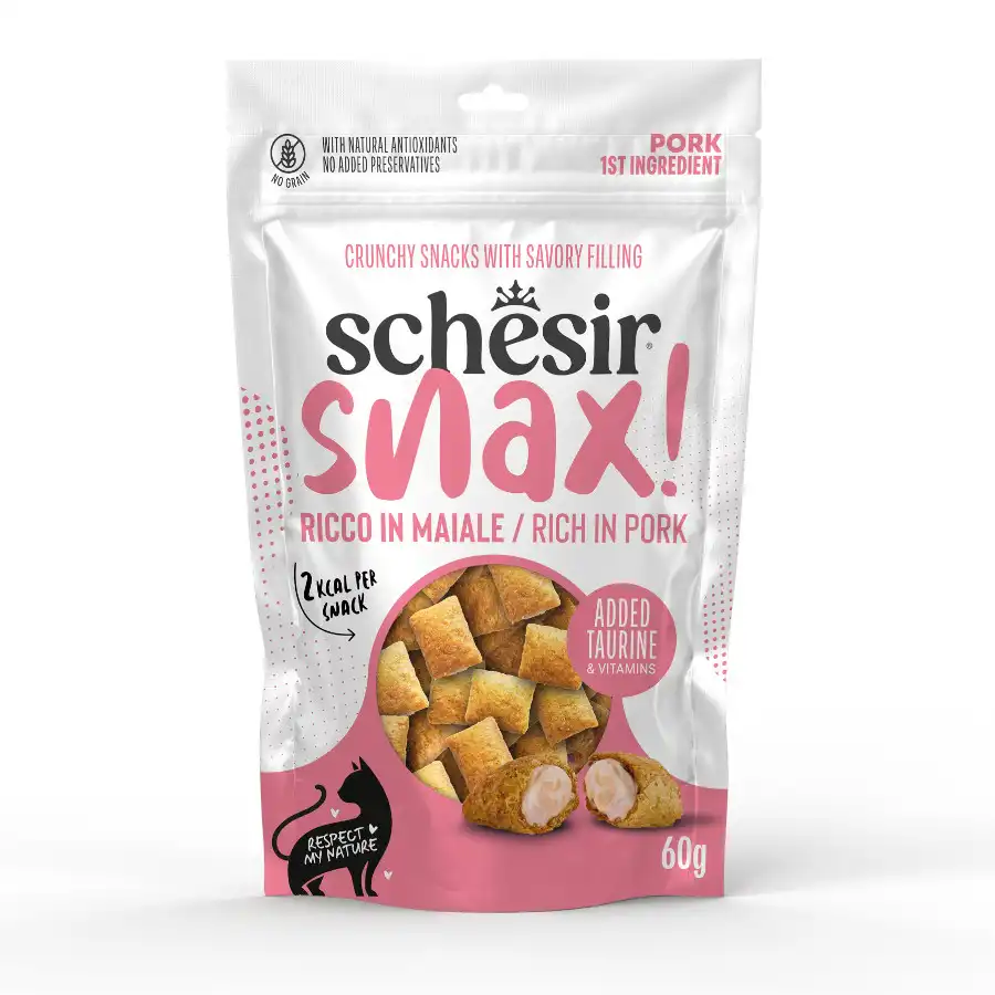 Schesir Snax! Cerdo Snacks para gato 60 g - Schesir - Comparador de precios