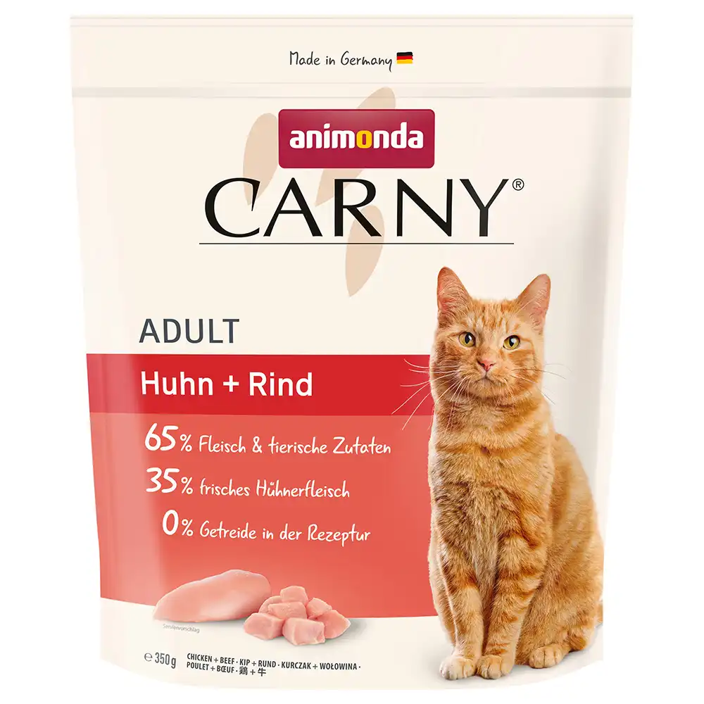 Animonda Carny Adult con pollo y vacuno pienso para gatos - 350 g - Animonda Carny - Comparador de precios