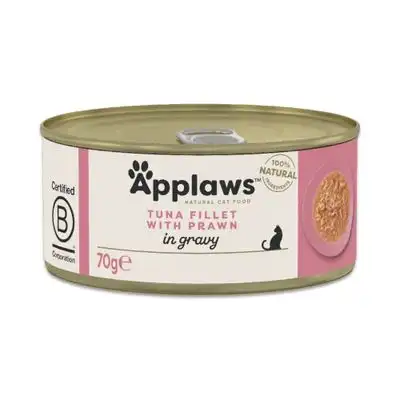 Applaws Cat en salsa en Salsa 6 x 70 g - Filete de atún con gambas - Applaws - Comparador de precios