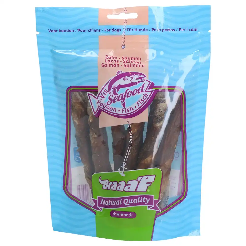 Braaaf palitos de salmón para perros - 90 g (12 cm)