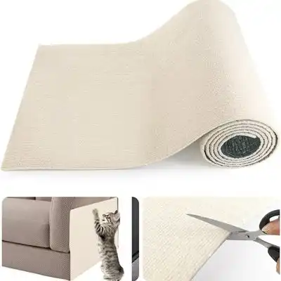 FurryFusion Alfombrilla rascador autoadhesiva para gatos de 30 cm x 100 cm - Blanquecino - Furry Fusion - Comparador de precios