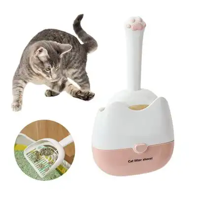 FurryFusion Palas multifuncionales para arena de gatos - Rosa - Furry Fusion - Comparador de precios