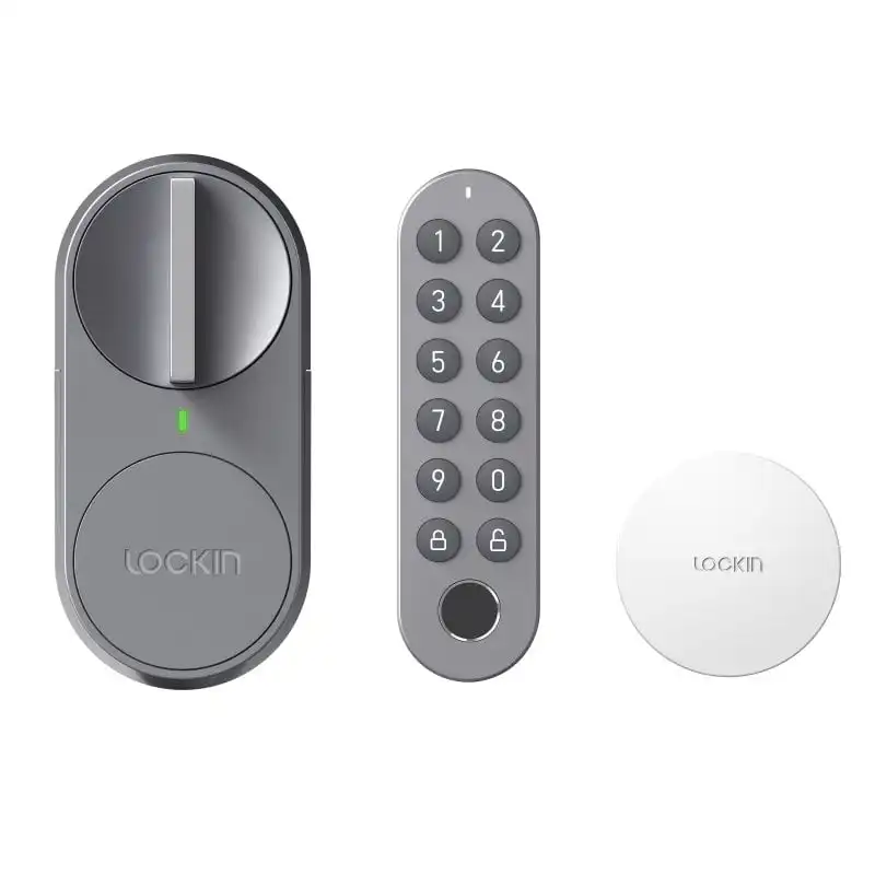 Lockin Retrofit Diy Pack Cerradura Inteligente Bluetooth + Teclado Dactilar + Bridge WiFi