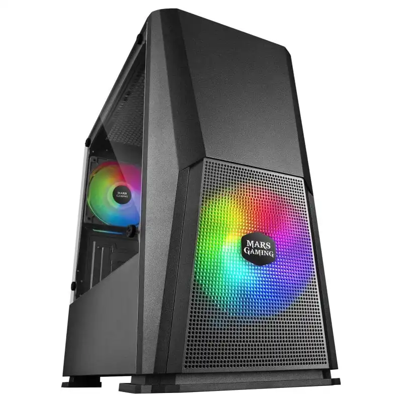 Mars Gaming MCONE RGB con Ventana USB 3.0 Negra