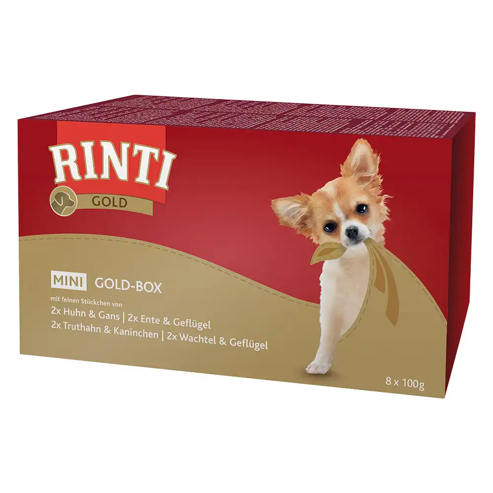 Pack mixto Rinti Gold Mini en tarrinas 8 x 100 g - Pack mixto 8 x 100 g