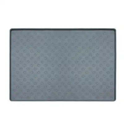 UAMLY Alfombrilla de silicona para perros para comida y agua - gris 48*30cm - Uamly - Comparador de precios