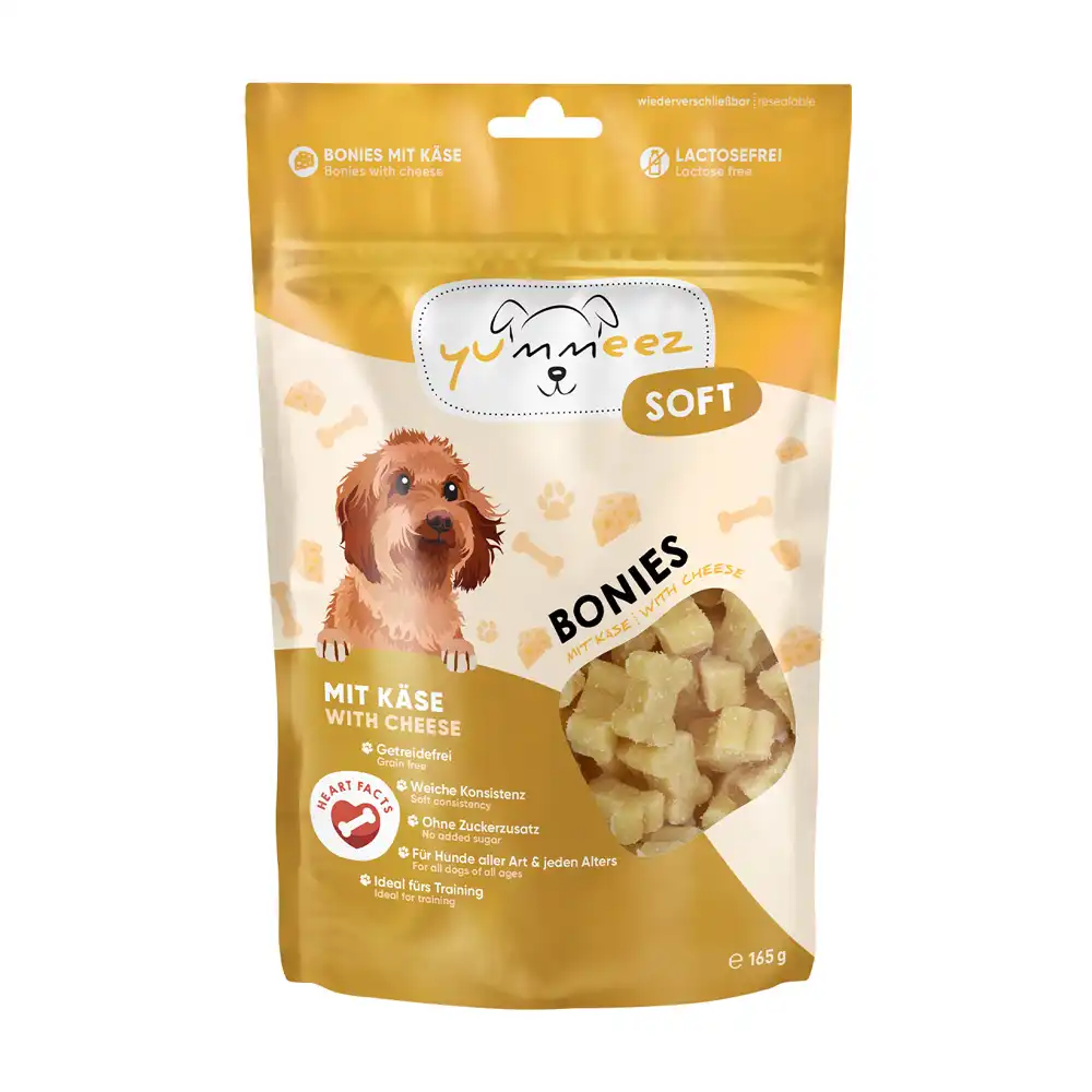 Yummeez Soft Bonies snacks para perros - 165 g Queso