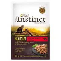 Comida húmeda para gatos adultos True Instinct High Meat Fillets pavo tierno y verduras 70 gr