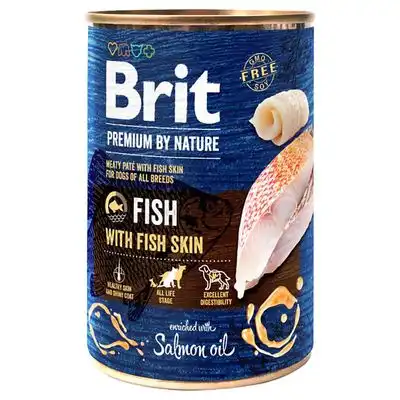 Brit Premium by Nature 12 x 400 g - Pack Ahorro  - Pescado con piel de pescado - Brit Premium - Comparador de precios