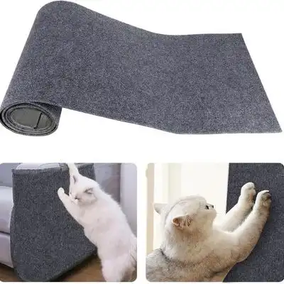 FurryFusion Alfombrilla rascador autoadhesiva para gatos de 30 cm x 100 cm - Gris claro - Furry Fusion - Comparador de precios