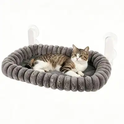 HausPets Hamaca plegable para ventana, gris, 55×40 cm - Gris, 55×40 cm - HausPets - Comparador de precios