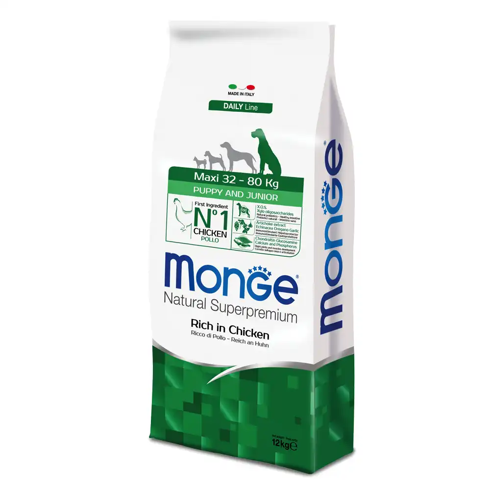 Monge Natural Superpremium Cachorro Junior Maxi - 12 kg