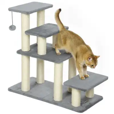 PawHut Escalera para Mascota 70x32x68 cm Gris - 1 Article - PawHut - Comparador de precios