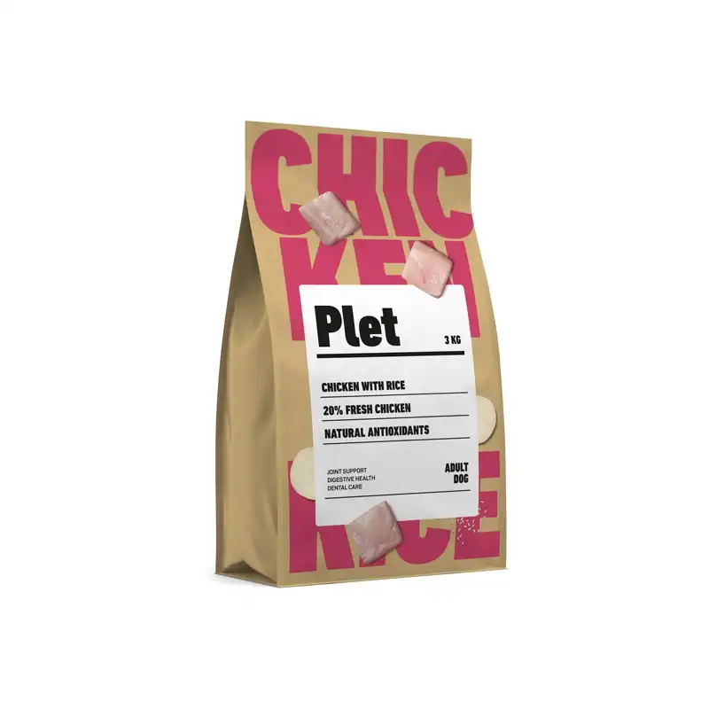 Pienso Plet para Perro Adulto - Pollo con arroz, Peso 3 Kg. - Plet - Comparador de precios