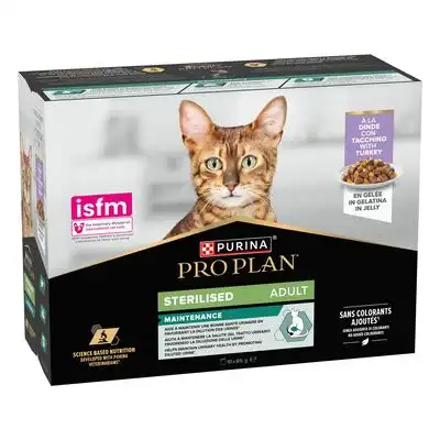 PURINA PRO PLAN Cat Sterilised Adult Maintenance 10 x 85 g - Pavo - Pro Plan - Comparador de precios