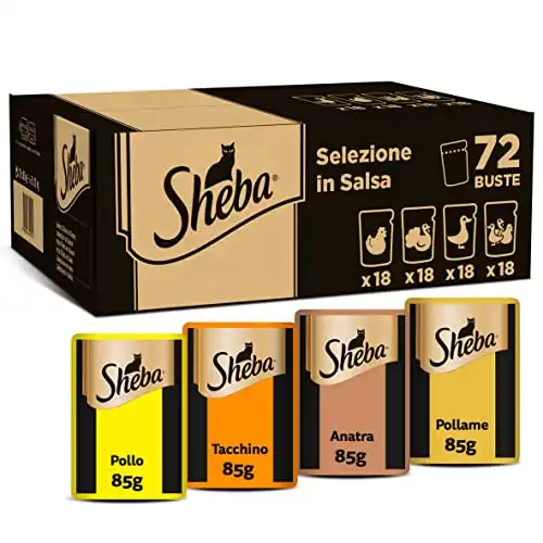 Sheba 72 x 85 g en sobres Multireceta - Megapack - Selección de aves en salsa