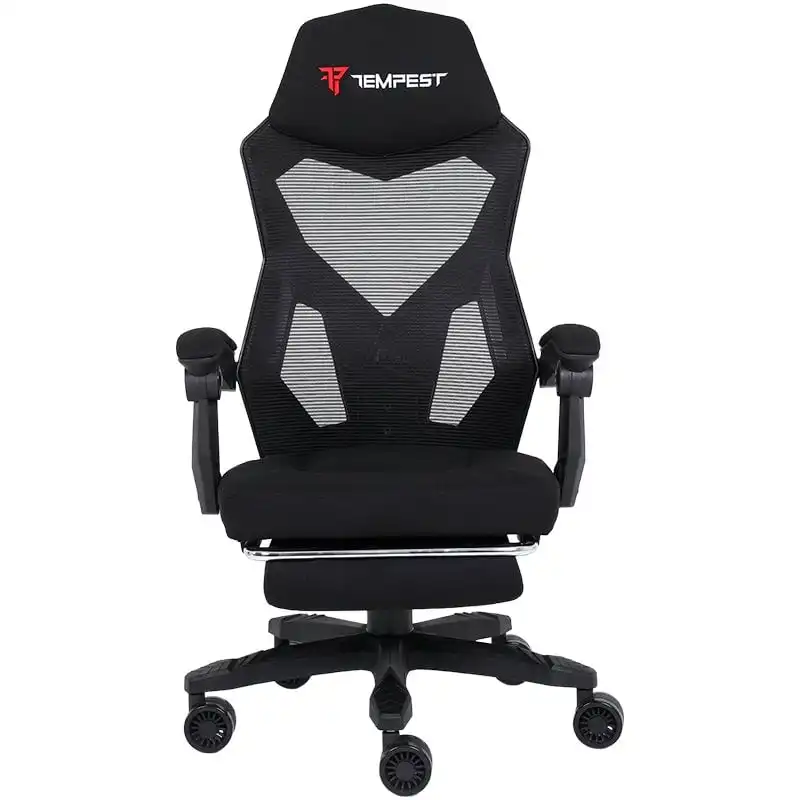 Tempest AeroGamer Silla Gaming con Tela Transpirable Negra