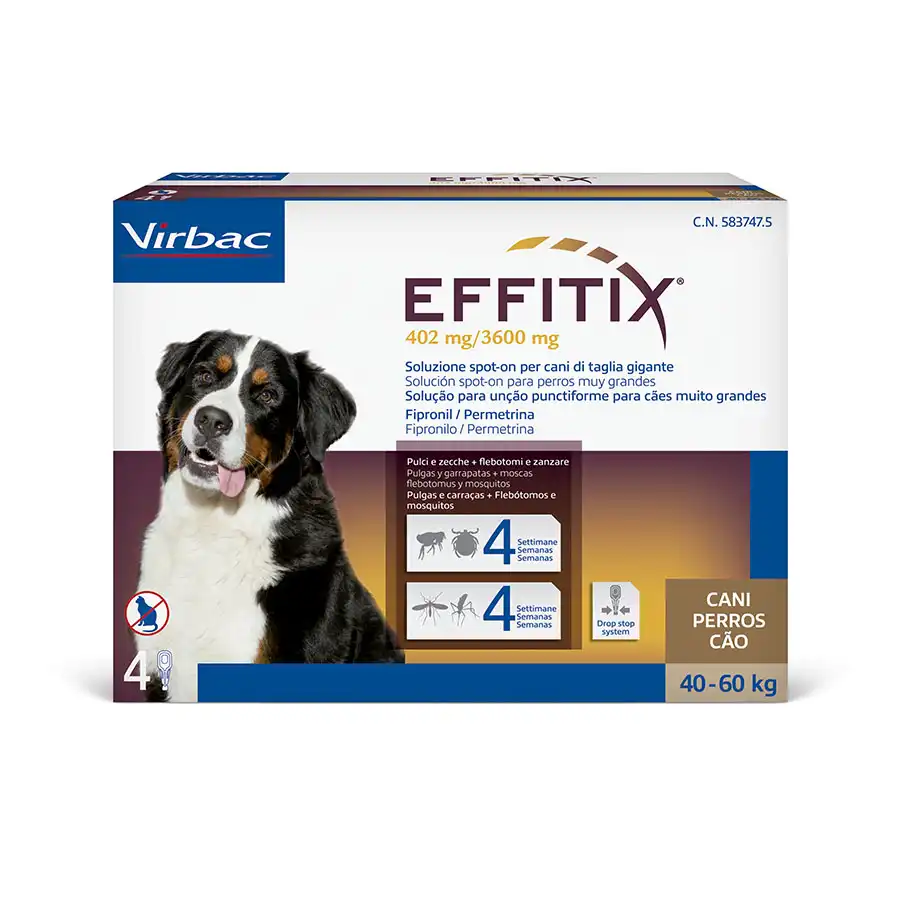 Virbac Effitix Razas Grandes pipetas antiparasitarias para perros - Virbac - Comparador de precios
