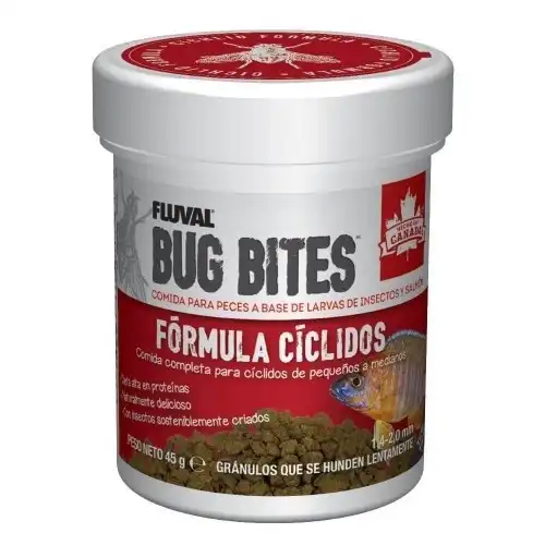 Alimento Fluval Bug Bites en gránulos para peces cíclidos - Fluval - Comparador de precios