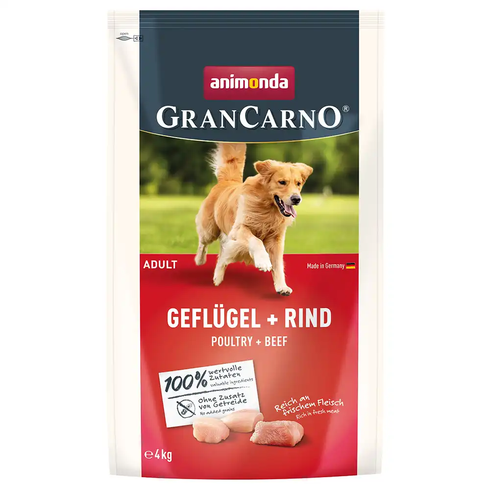 animonda GranCarno Adulto ave + vacuno - 4 kg