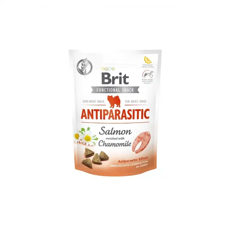 Brit care dog functional snack antiparasitic salmon, Peso 150 gr - Brit - Comparador de precios