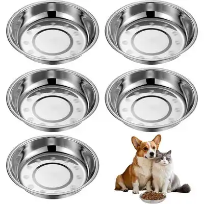 HausPets 5 cuencos acero inoxidable gatos, gatitos cachorros, cuencos - 5 piezas - HausPets - Comparador de precios