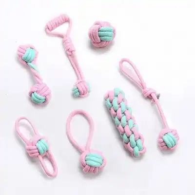 IntiMeg Juego de juguetes para perros de cuerda de algodón - Artículo 1 - IntiMeg - Comparador de precios