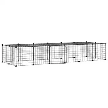 Jaula Para Mascotas De 28 Paneles Puerta Acero Negro 35x35 Cm Vidaxl - VIDAXL - Comparador de precios