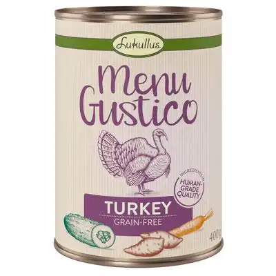 Lukullus Menú Gustico con pavo - 6 x 400 g - Lukullus - Comparador de precios
