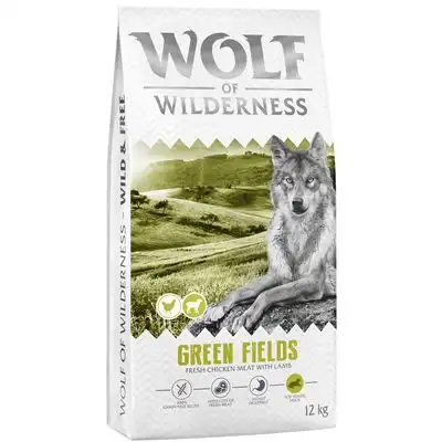 Wolf of Wilderness Senior «Green Fields» cordero, sin cereales - 12 kg - Receta nueva - Wolf of Wilderness - Comparador de precios