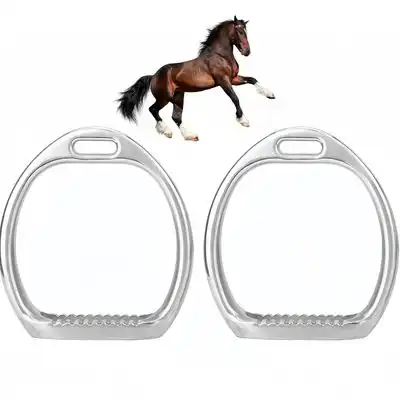 ZooVenture Estribos ligeros de aluminio pulido para caballos - 2 piezas - Zooventure - Comparador de precios