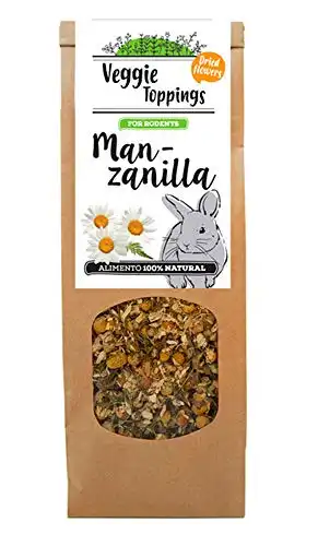 Complemento alimenticio para roedores Cominter Veggie Toppings Manzanilla 45 gr