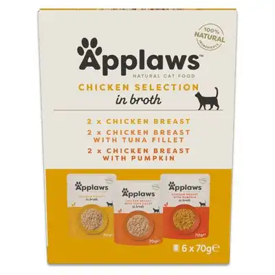 Applaws Pouch en caldo 12 x 70 g - Pack de prueba - Pack mixto Pollo 1 (3 variedades) - Applaws - Comparador de precios