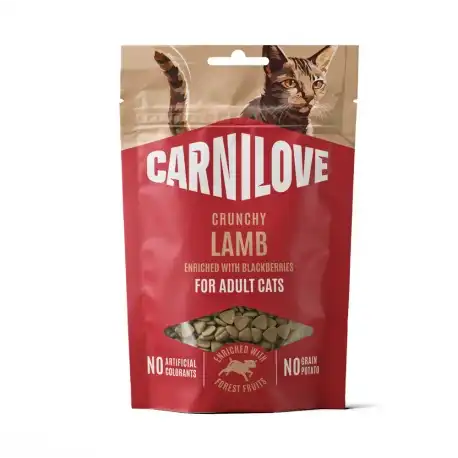 Carnilove Crunchy Lamb Snack para Gatos con Cordero y Moras, 1 x 50 gr - Carnilove - Comparador de precios