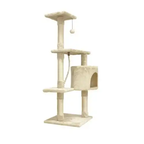 Cstore paloma árbol rascador con 3 plataformas beige para gatos