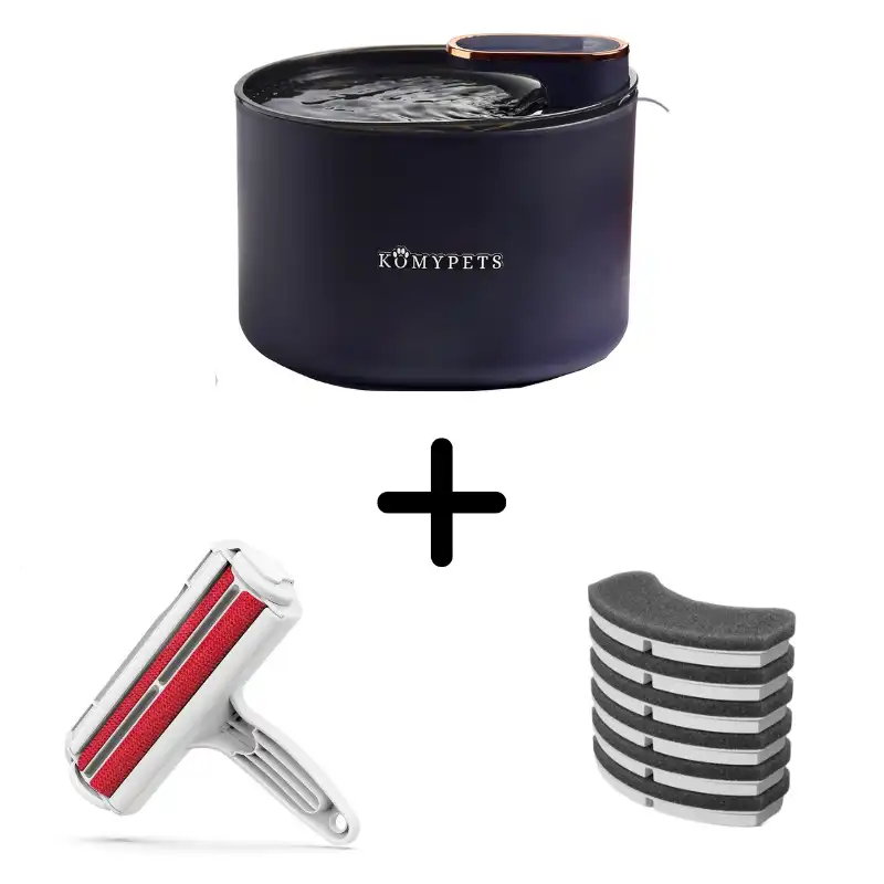 Fuente para gatos + 6 filtros de repuesto + quita-pelos Komypets - Komypets - Comparador de precios