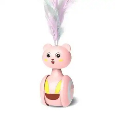 FurryFusion Juego de gato automático con pelotas y varita de plumas - Rosa - Furry Fusion - Comparador de precios